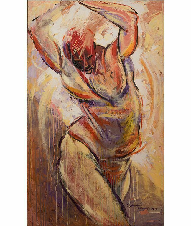 Flexion - 2019 - Acrylic On Canvas - 3 x 5 Ft​
