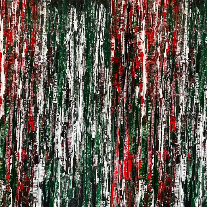 Paul Andrew's Works Forest Gump (Gift Of Nature Series) - 2021 - Acrylic On Canvas - 5Ft X 7Ft