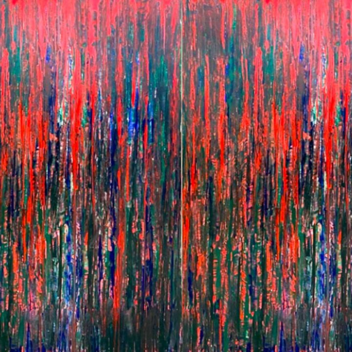 Paul Andrew's Works Overflowing With Lava (Gift Of Nature Series) - 2021 - Acrylic On Canvas - 5Ft X 7Ft