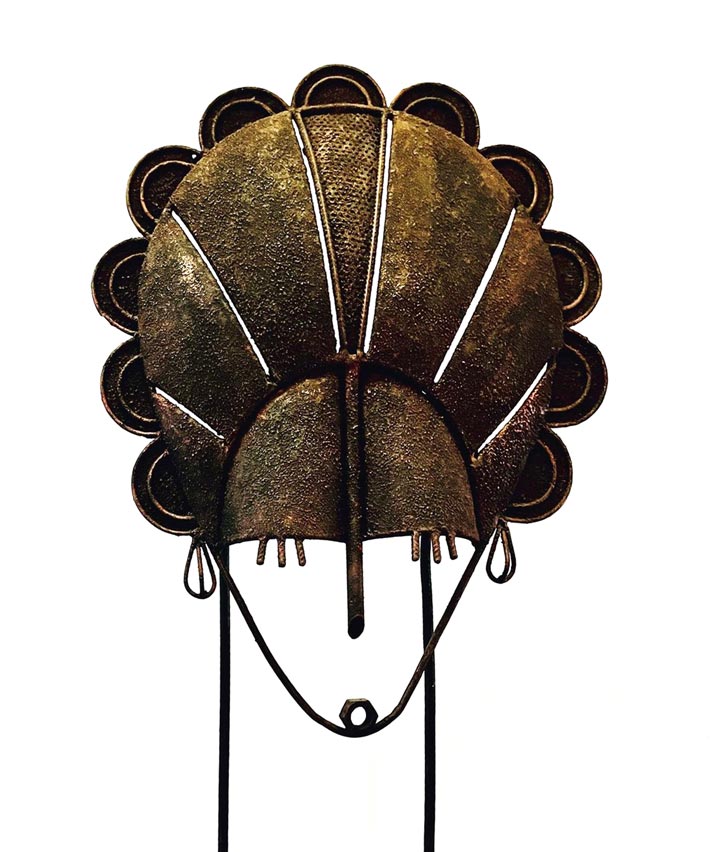 The Mask - 2018 - Metal Sculpture - 2.5Ft