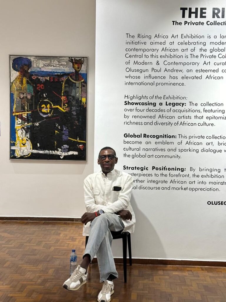 Lagos, Nigeria Jan 2025 Paul Andrew Collection of Modern & Contemporary African Art and Zero Prive Gallery Lagos.