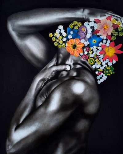 Damilola Olusegun - Déja Vu 2 - .Charcoal & Acrylic On Canvas - 2021 - 5Ft x 6Ft